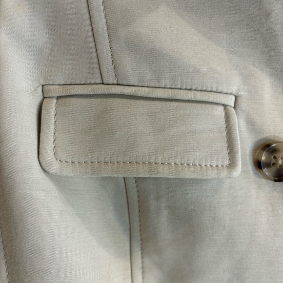 BANANA REPUBLIC Sz 10 Double Breasted Blazer Lined Shoulder Pads Classic Minimal - Picture 3 of 11